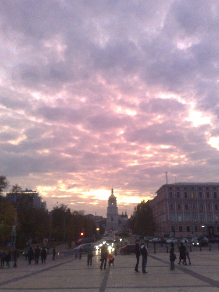 Sunset with gold For whom the bell tolls. Etc.