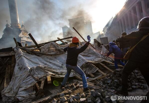 Clashes in Kiev a few days ago. Photo by my colleague Andrei Stenin.